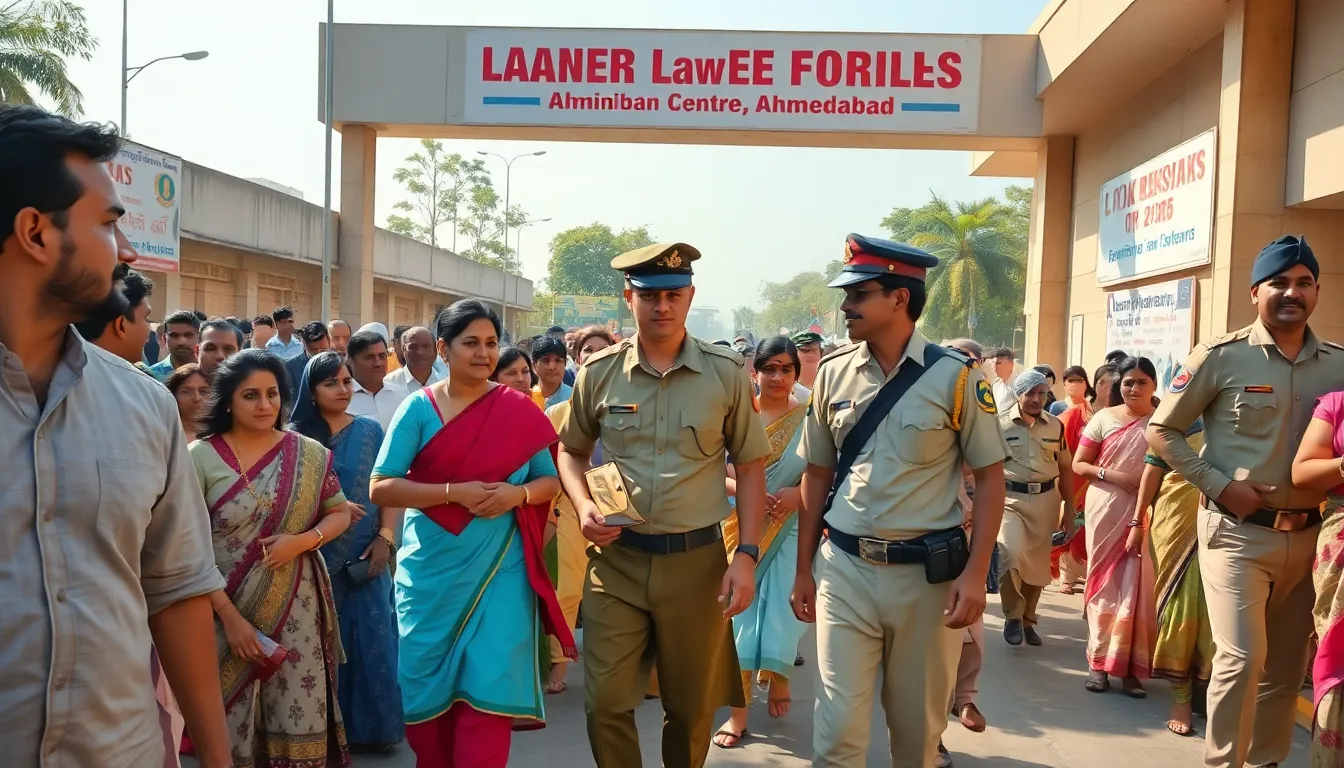 Gujarat Police Exam Sees High Candidate Turnout