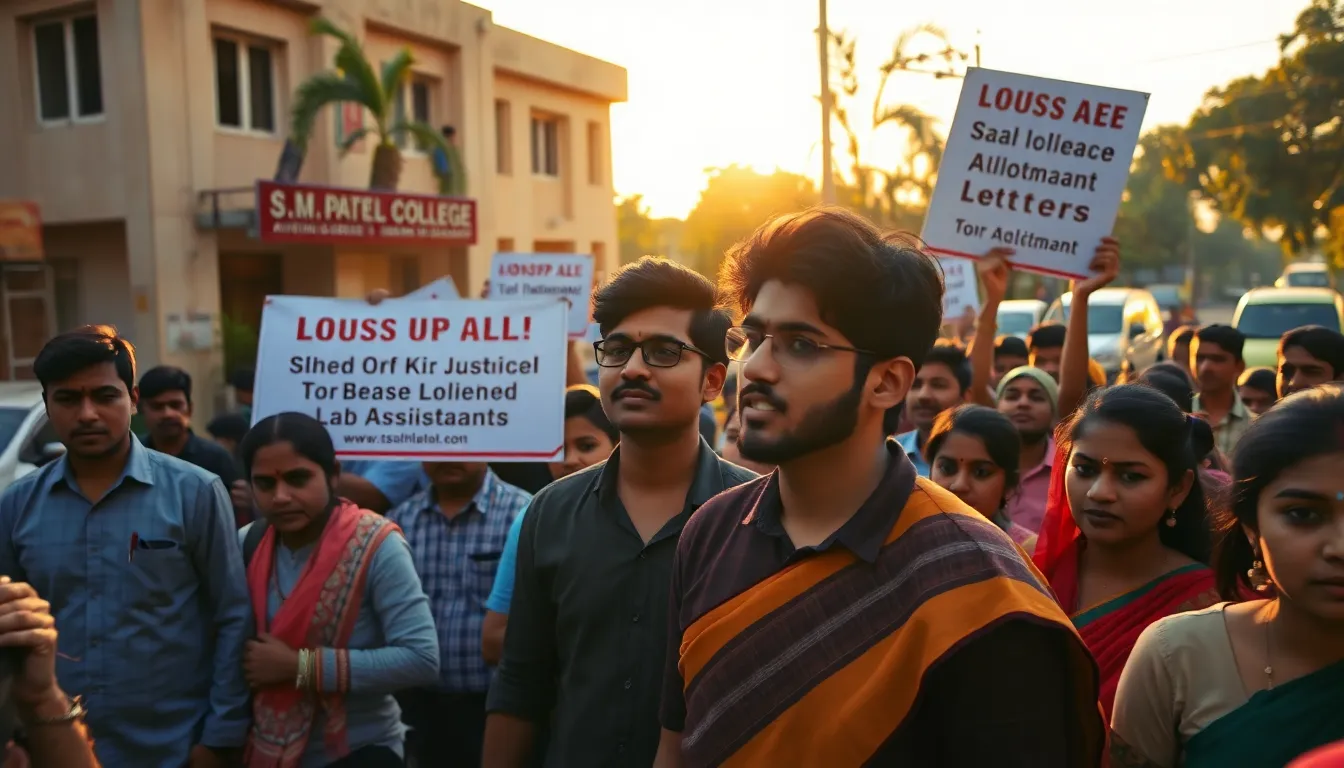 Gujarat Students Demand Justice Over Delayed Job Allotment Letters