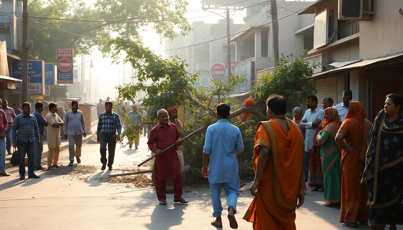 Halol Municipality Removes Illegal Encroachments from Main Market