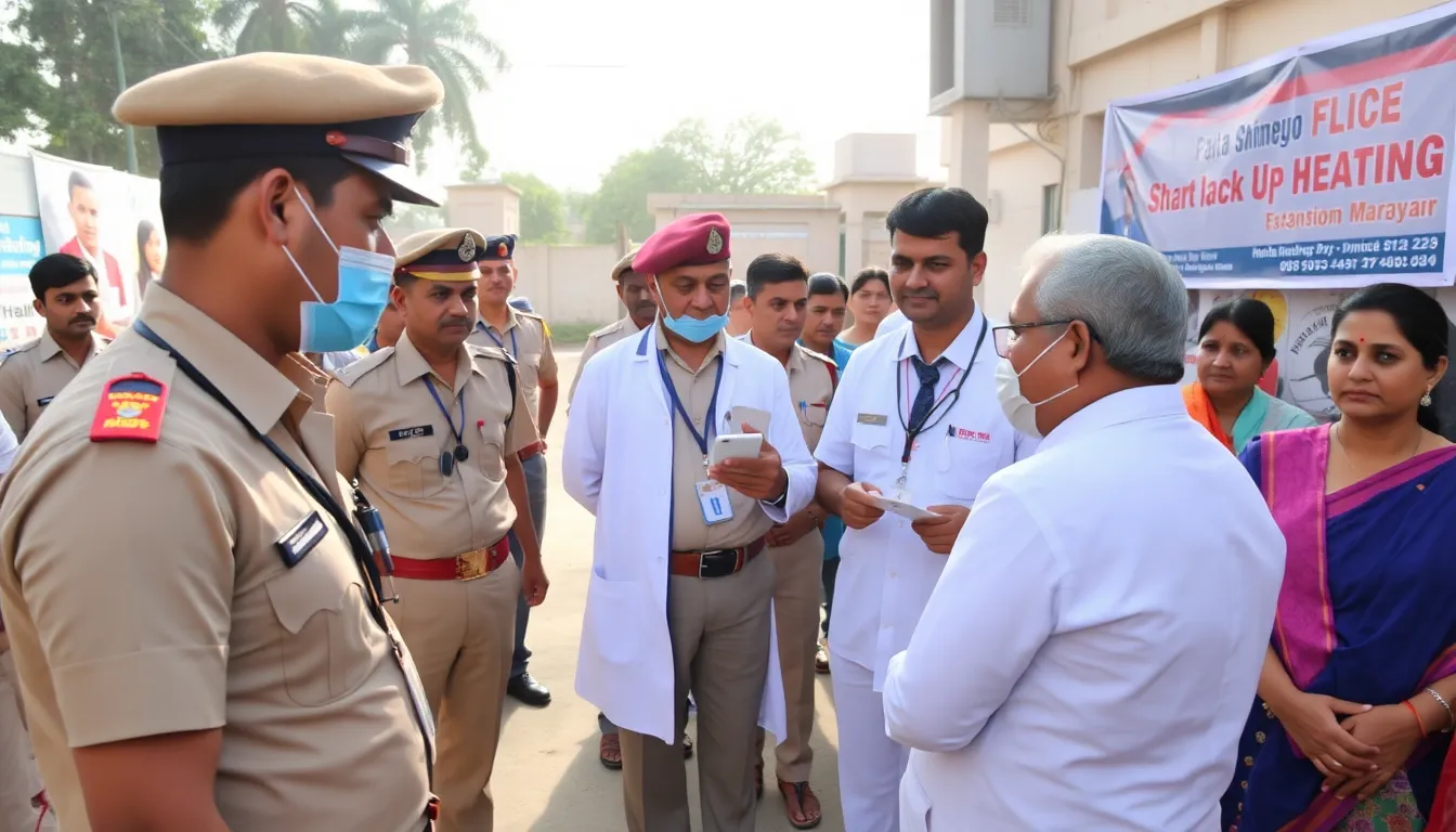 Health Check-Up Camp for Police Officers in Patan District