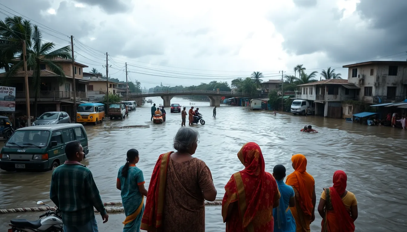 Heavy Rain Causes Flooding in Halol, Gujarat