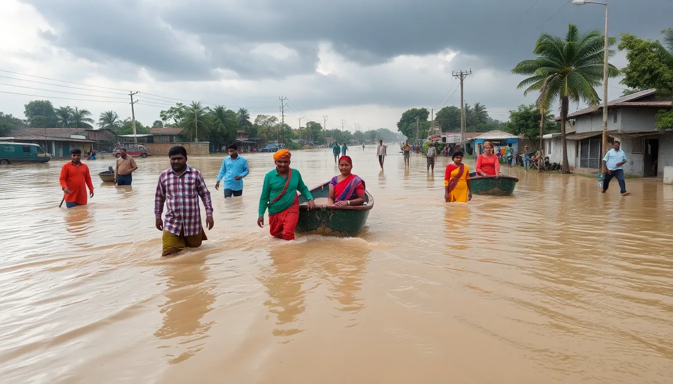 Heavy Rain Causes Flooding in Sabar Kantha District, Gujarat