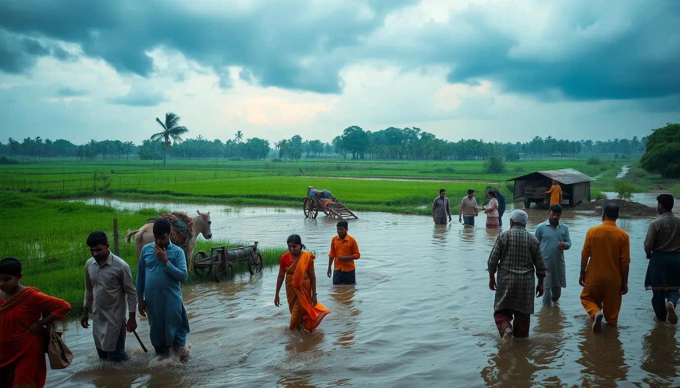 Heavy Rain Hits Gujarat Causing Flooding and Disruptions