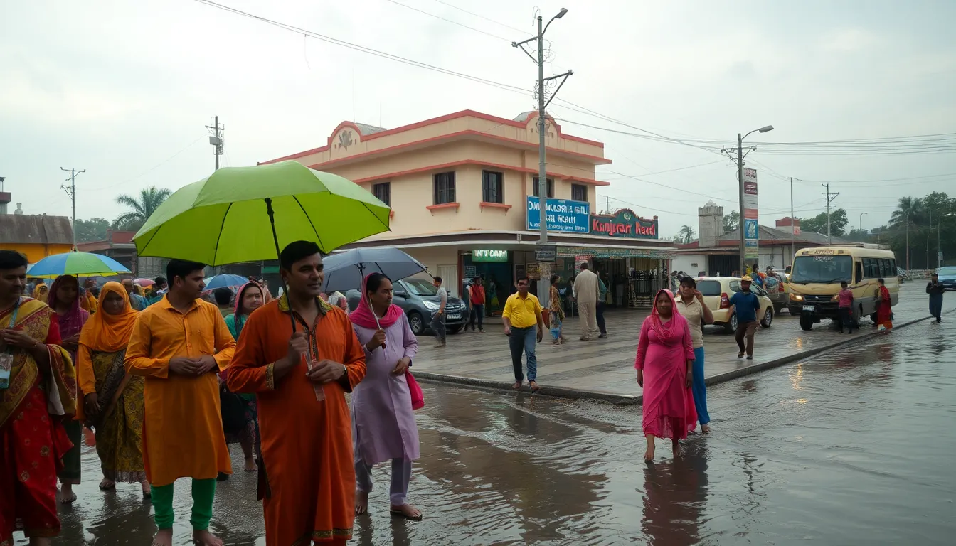 Heavy Rainfall Causes Waterlogging in Halol