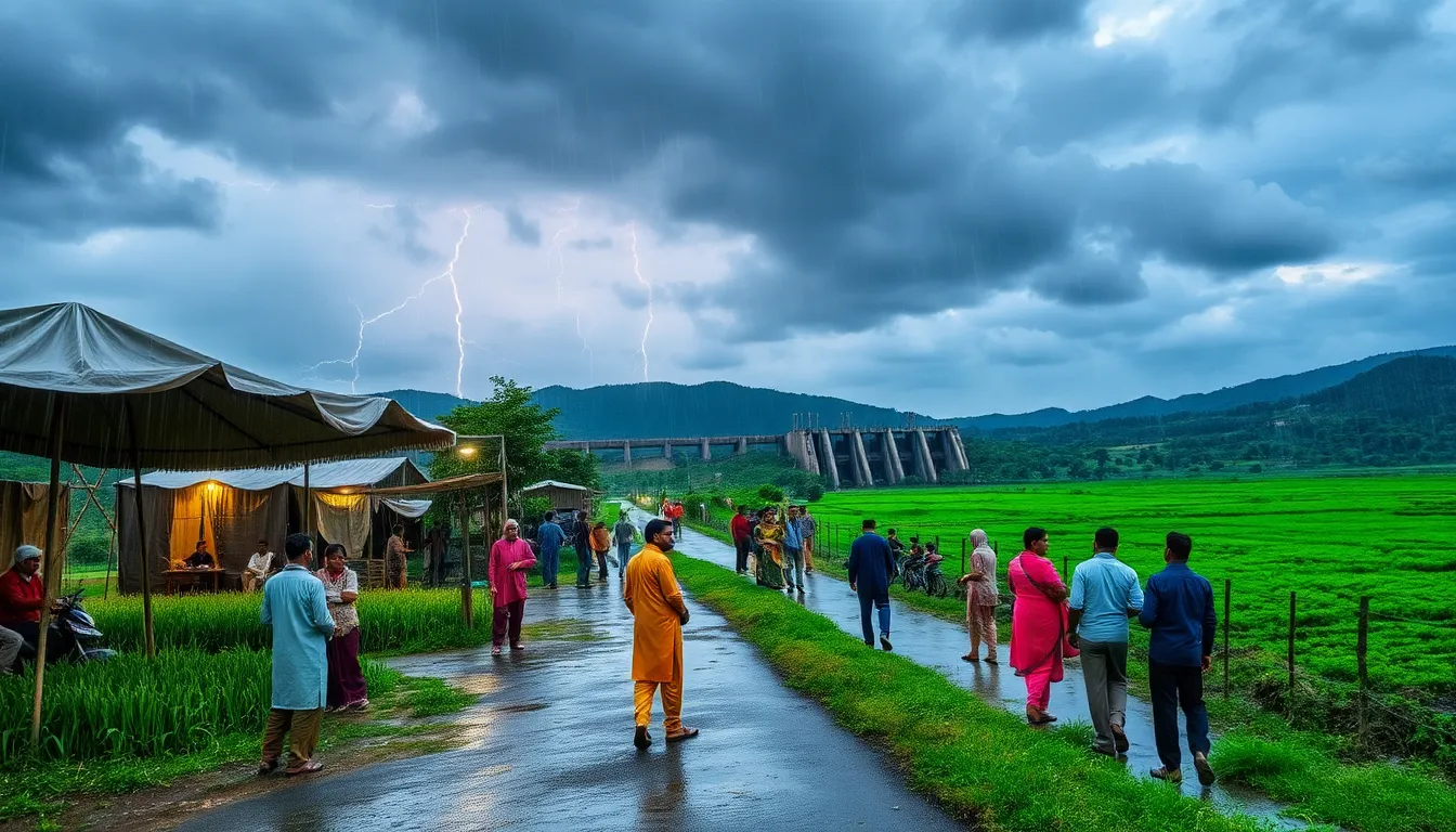 Heavy Rainfall in Dantiwada Region Brings Relief from Heat