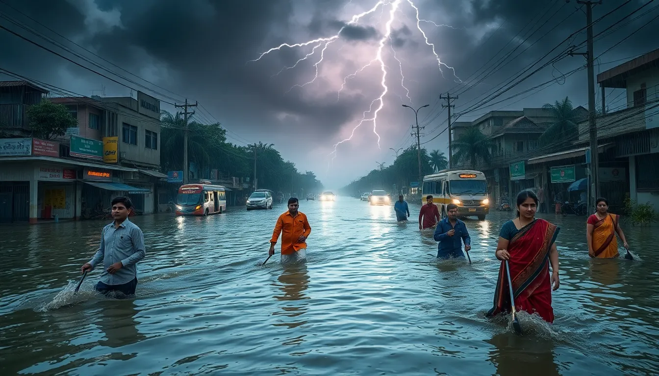 Heavy Rains Cause Flooding in Palanpur