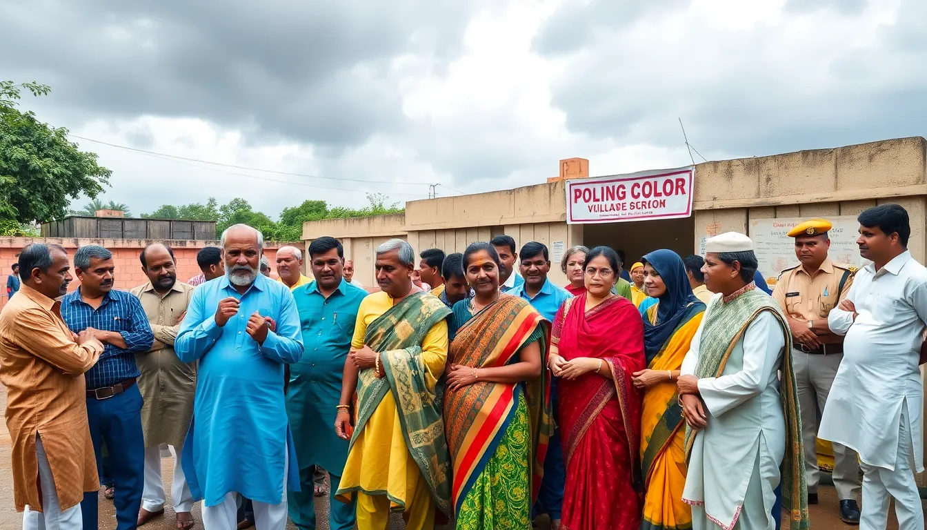 High Voter Turnout in Gandhinagar Village Panchayat Elections