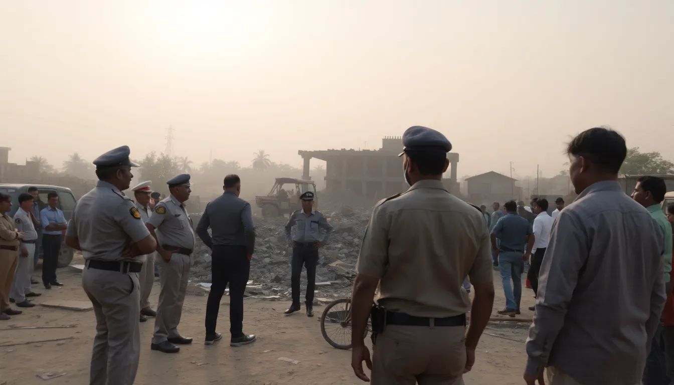 Illegal Farmhouse Demolished in Ahmedabad Amid Security Concerns