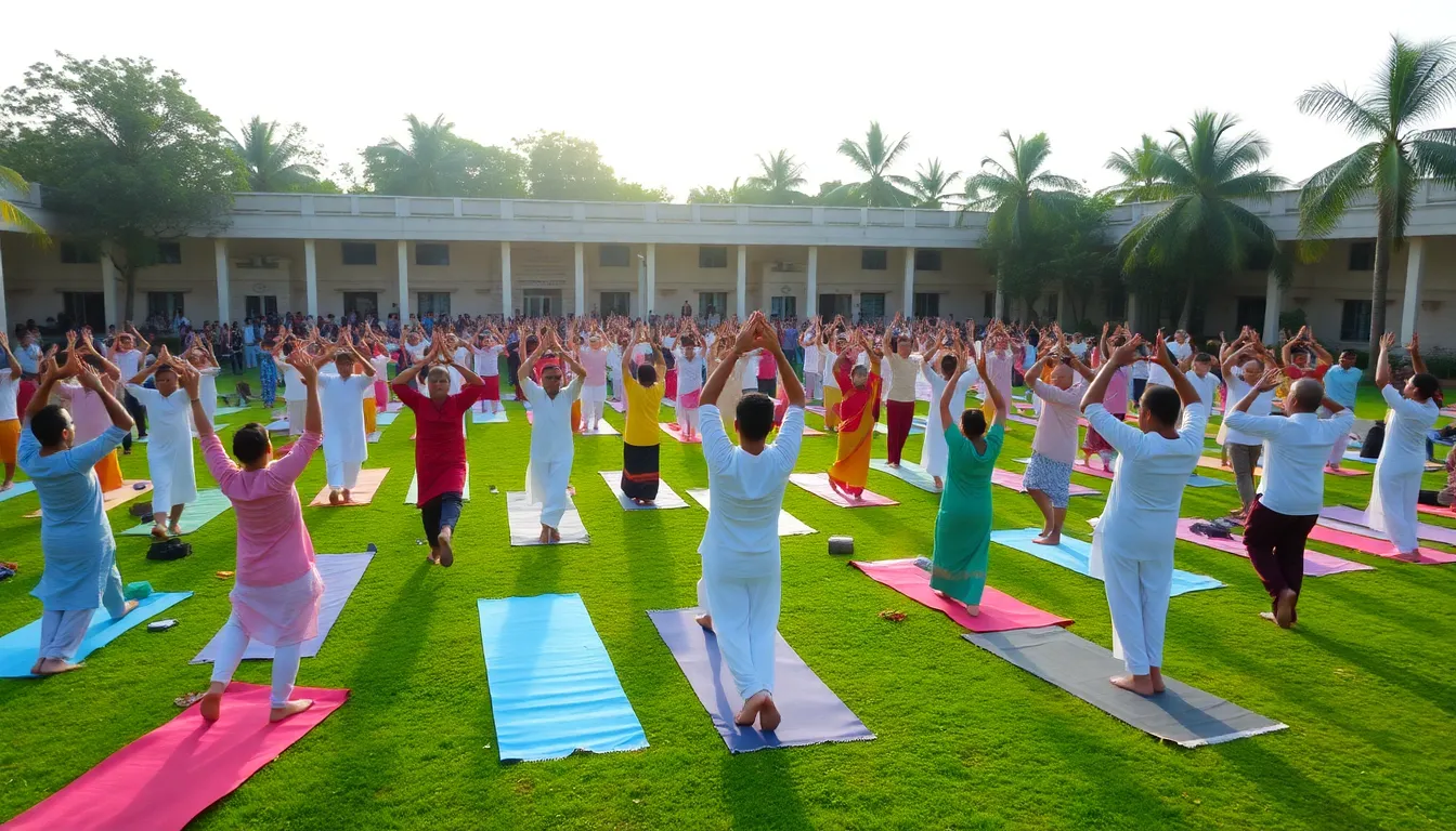 International Yoga Day Celebrated at G.D. Modi College in Palanpur