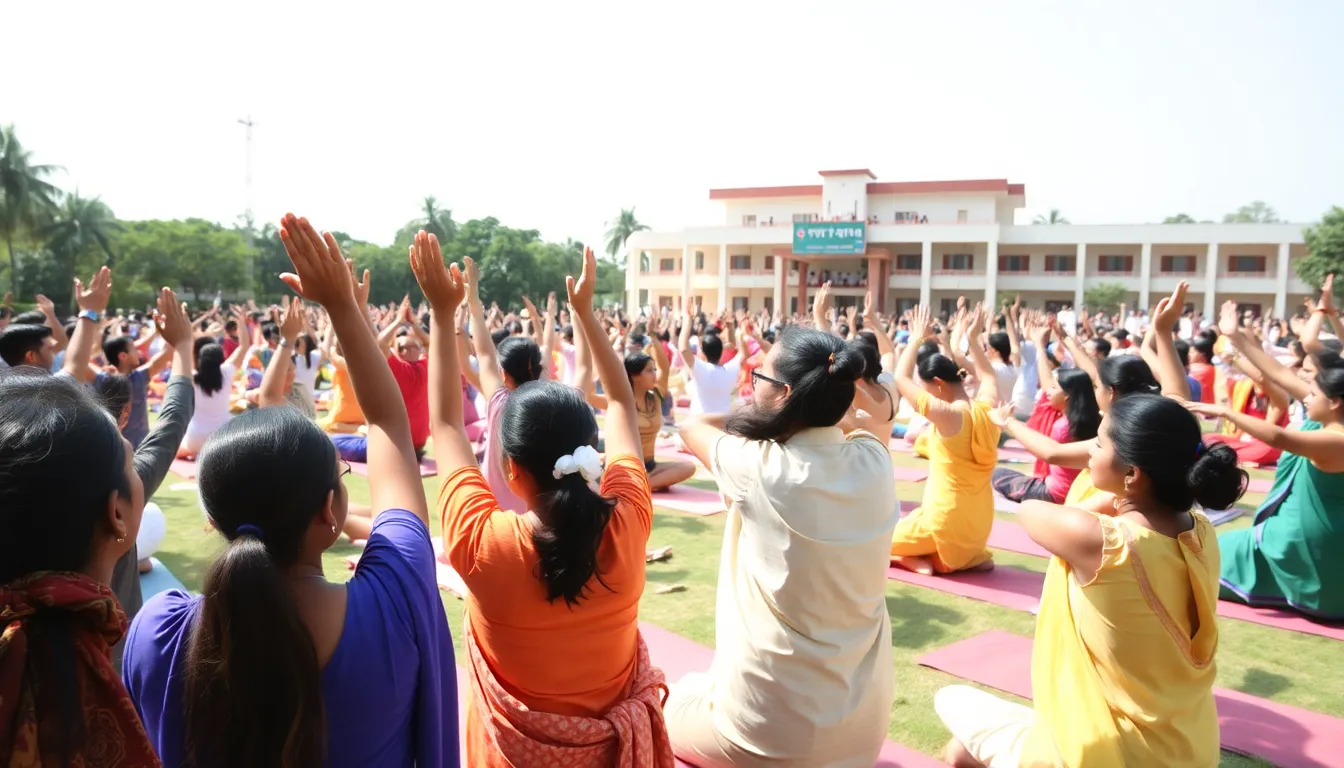 International Yoga Day Celebrated in Palanpur