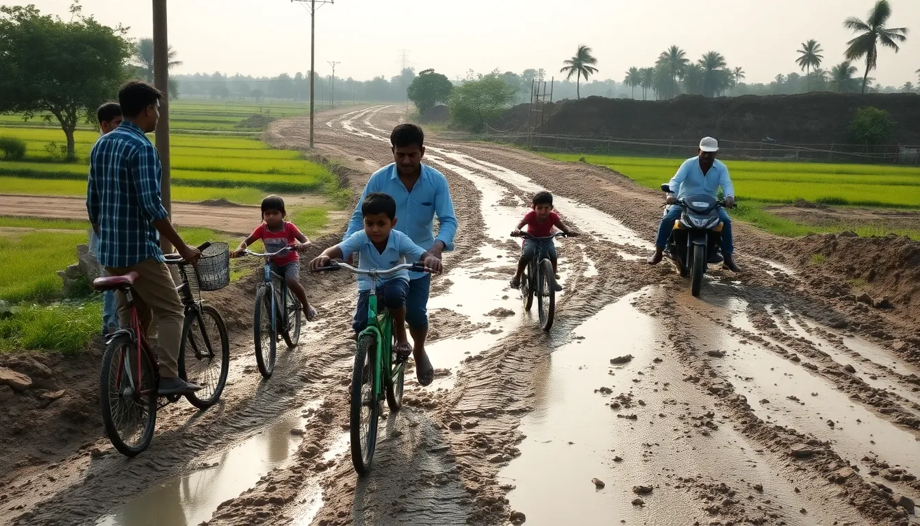 Jambusar Mahapura Road Faces Major Disruption Due to Railway Diversion