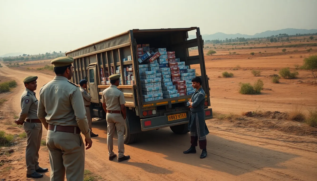 Major Foreign Liquor Bust at Asana Village in Bhabhar