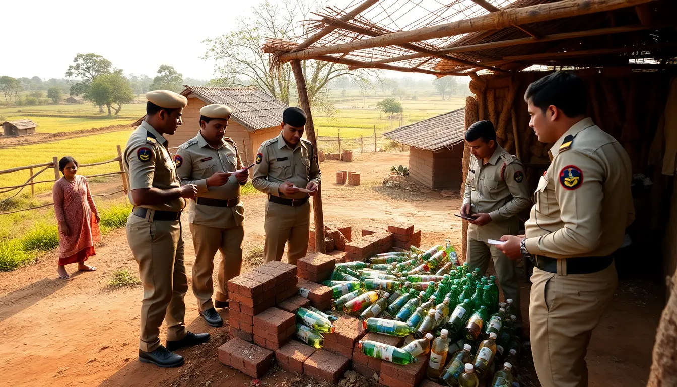 Major Seizure of Foreign Liquor in Chansma Village