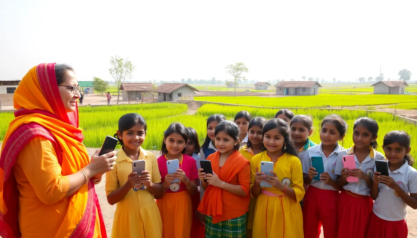 Mobile Phones Gifted to Bright Students in Antroli