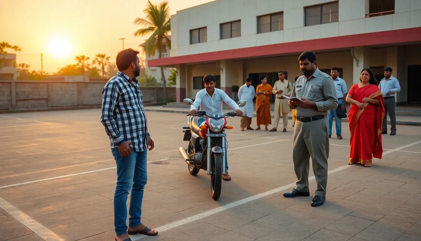 Motorcycle Theft at Hero Company in Madhavas