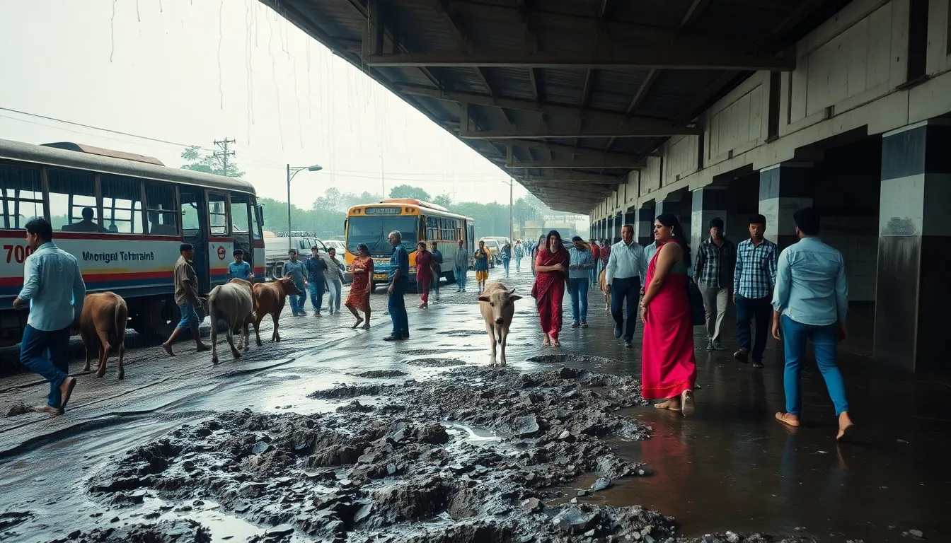 Nadiad Bus Stand Condition Causes Trouble for Passengers