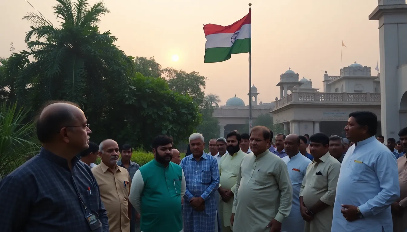 National Flag Flies at Half-Mast in Palanpur After Former CM's Death