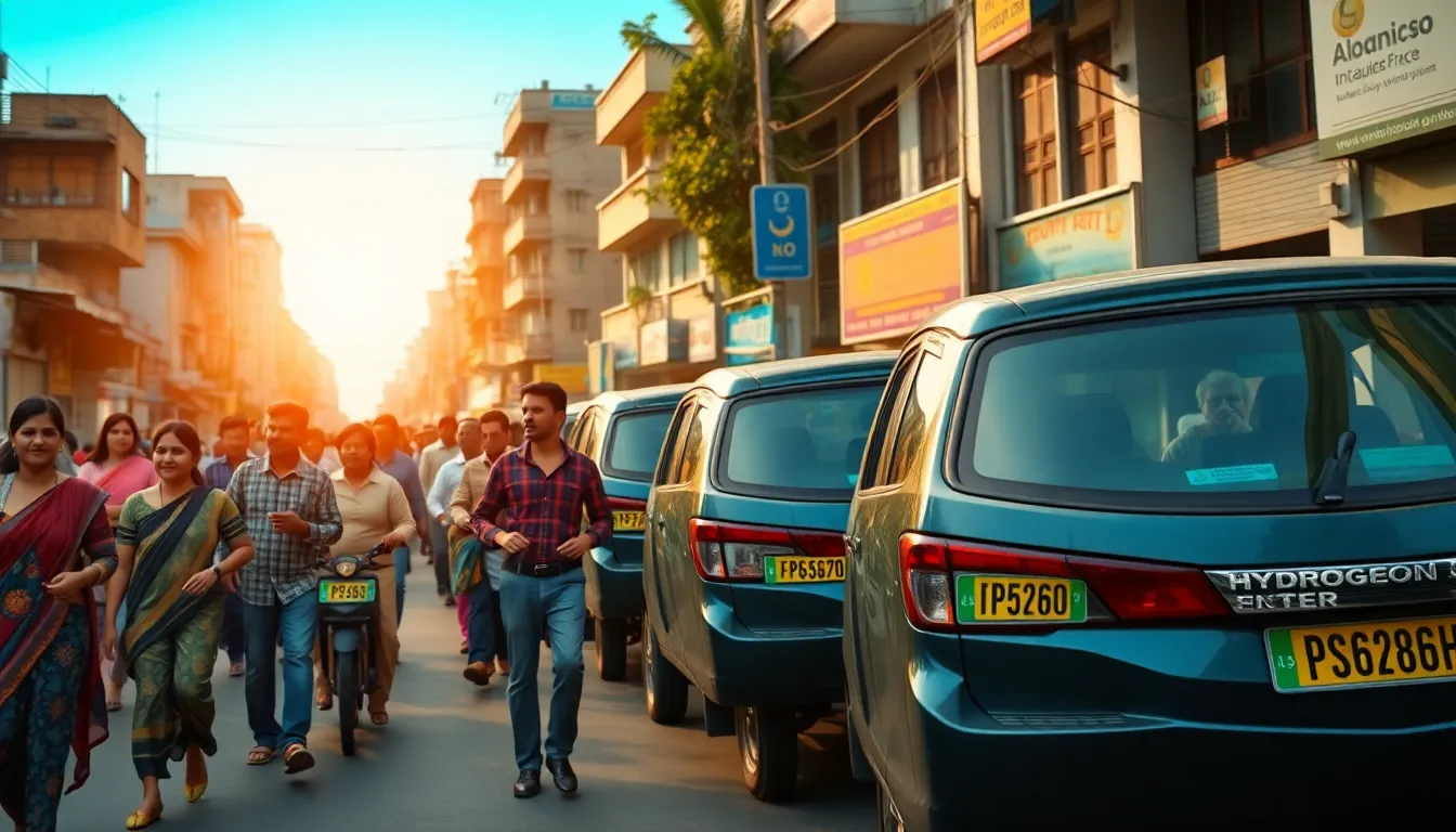 New Dual-Colour Number Plates for Hydrogen-Powered Vehicles in India