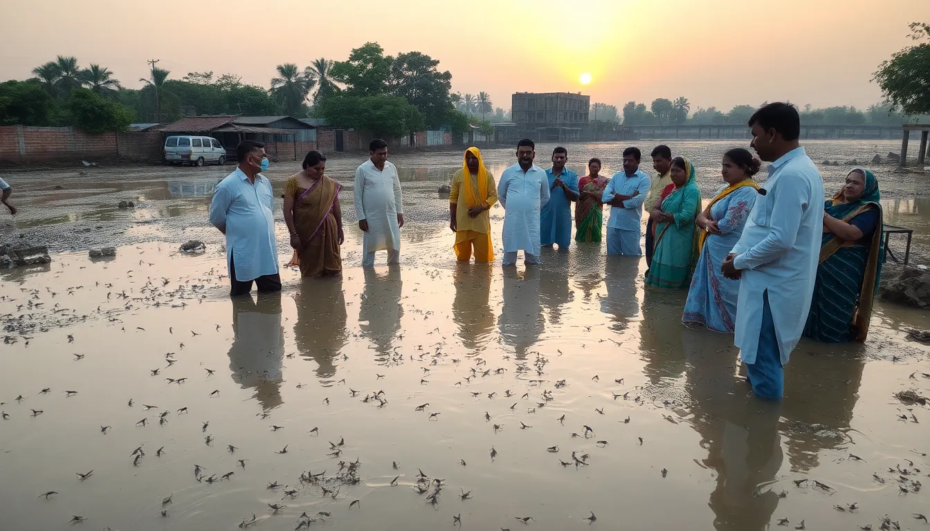 Overflowing Sewage Ponds in Palanpur Spark Local Outrage