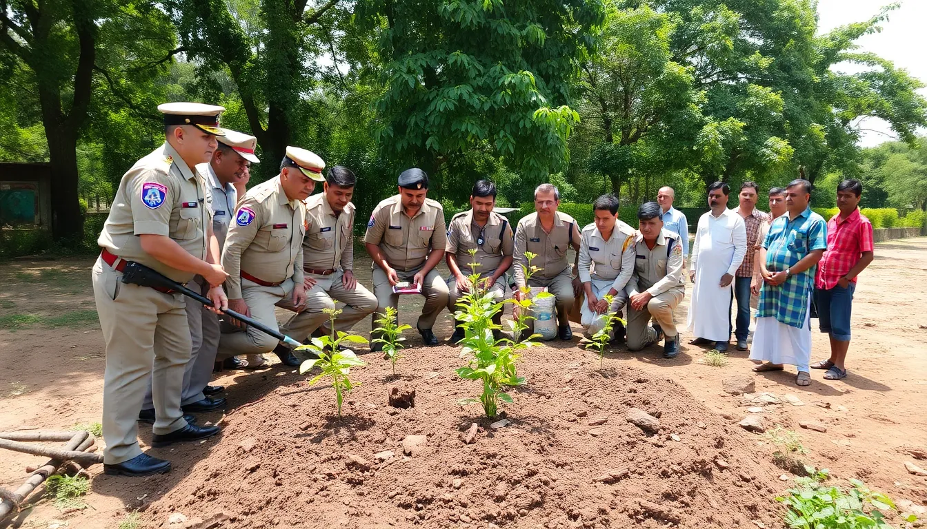 Patan District Police Celebrate World Environment Day with Tree Planting