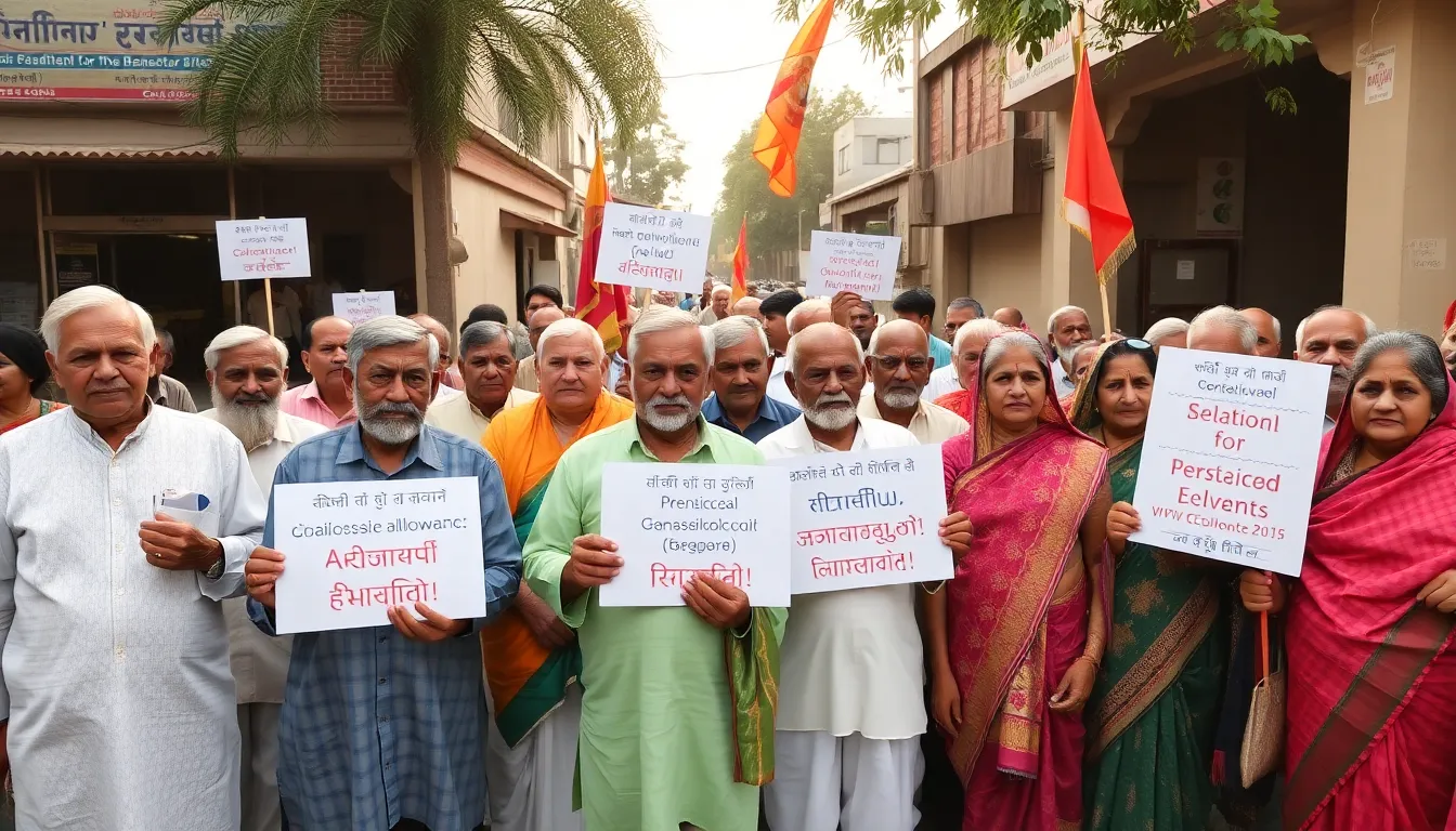 Pensioners in Banaskantha Protest for Pending Benefits