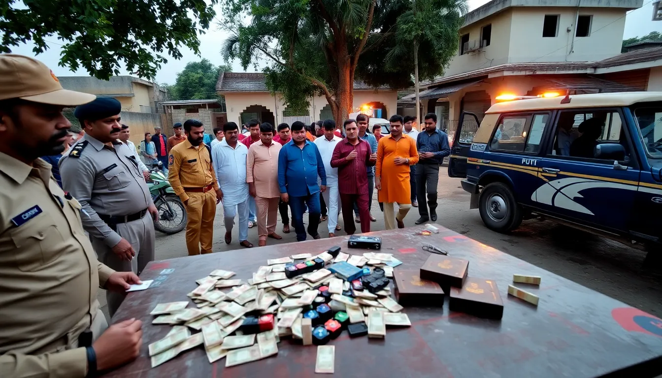 Police Bust Gambling Den in Shankheshwar, Gujarat