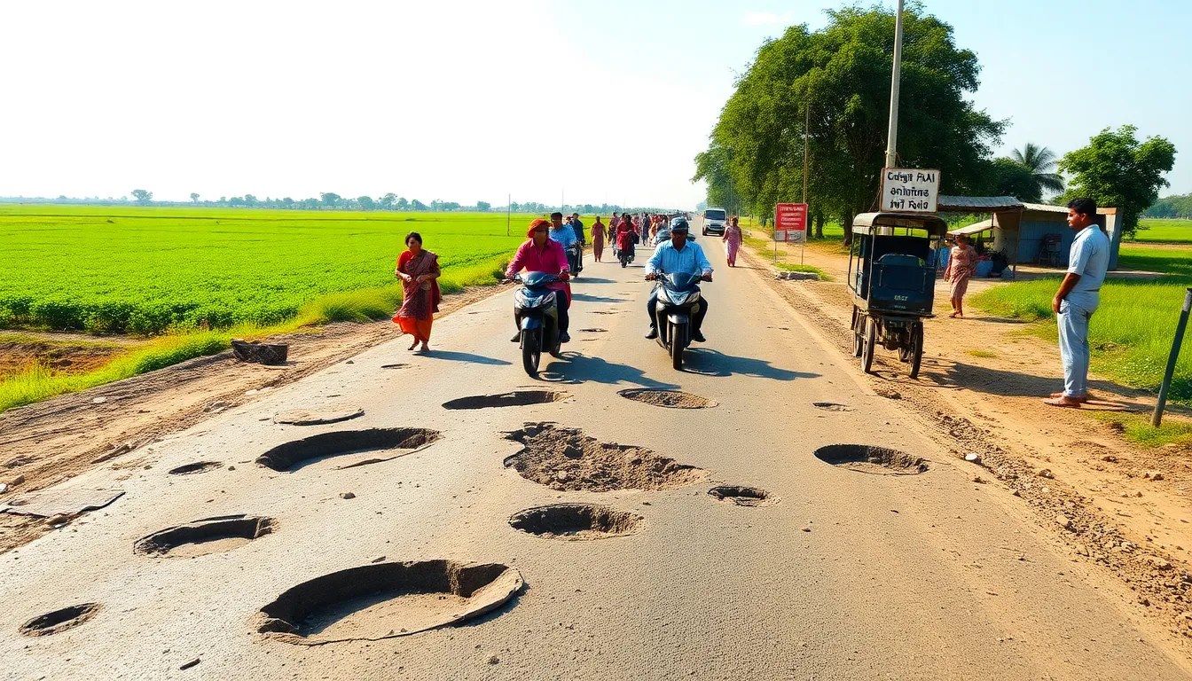 Poor Road Conditions Cause Trouble for Pilgrims in Lakhani
