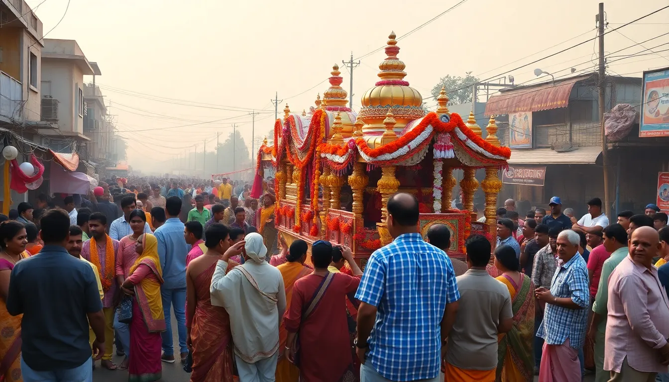 Preparations for Lord Jagannath's Rath Yatra in Deesa