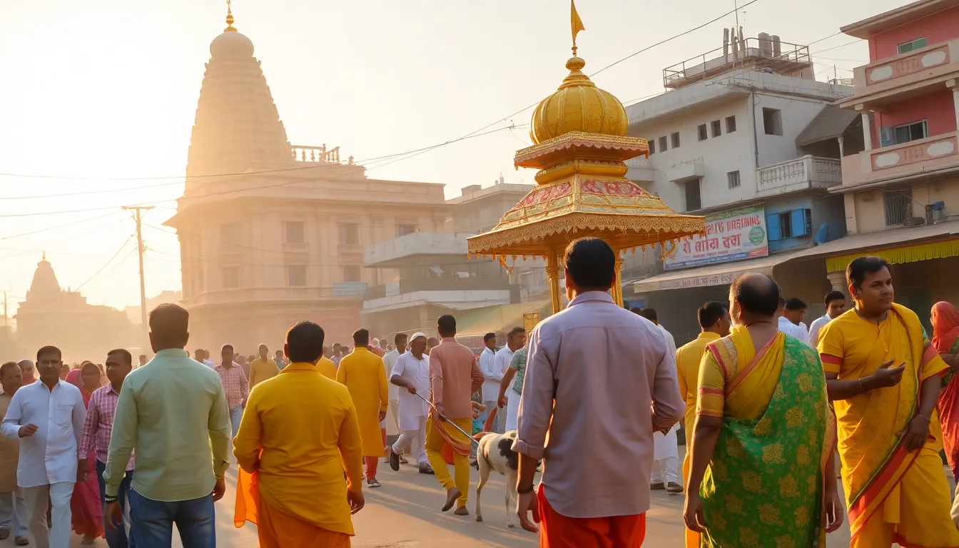 Preparations for Lord Jagannath's Rath Yatra in Patan