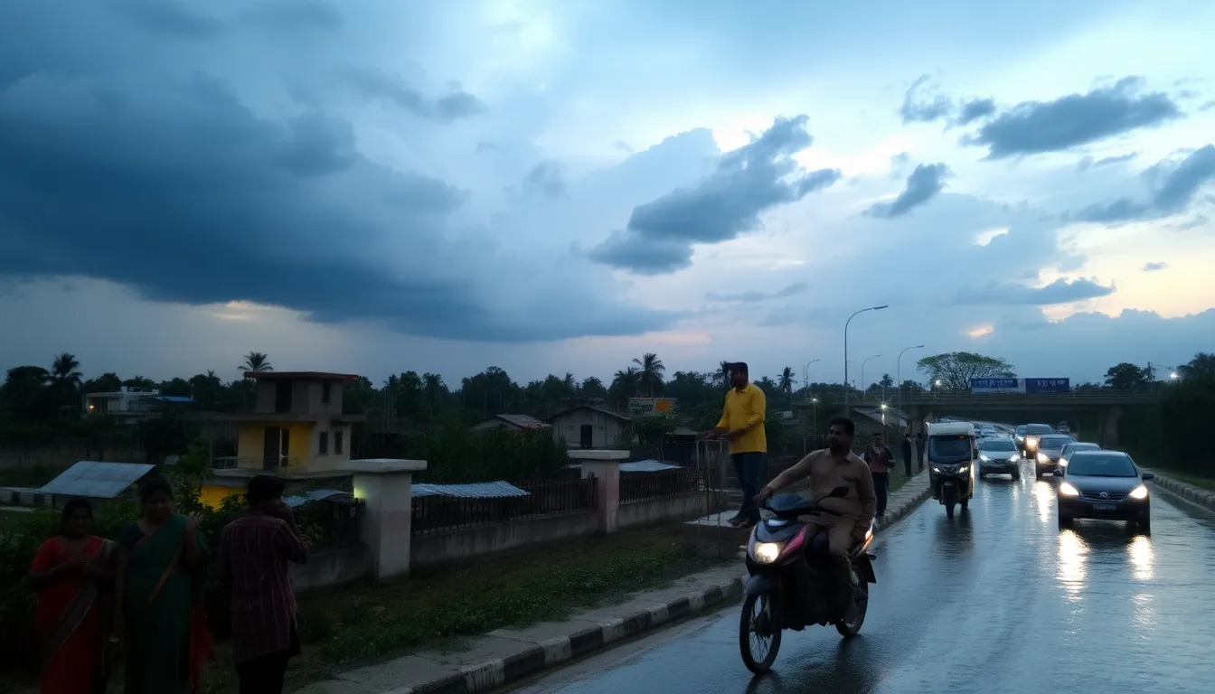 Rain and Thunder Bring Coolness to Palanpur