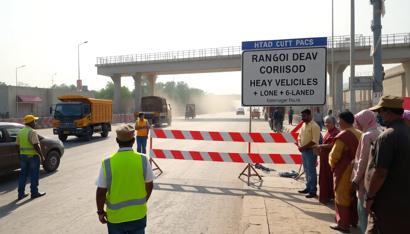 Road Closure for Heavy Vehicles from Narmada Chokdi to Dahegam Bypass