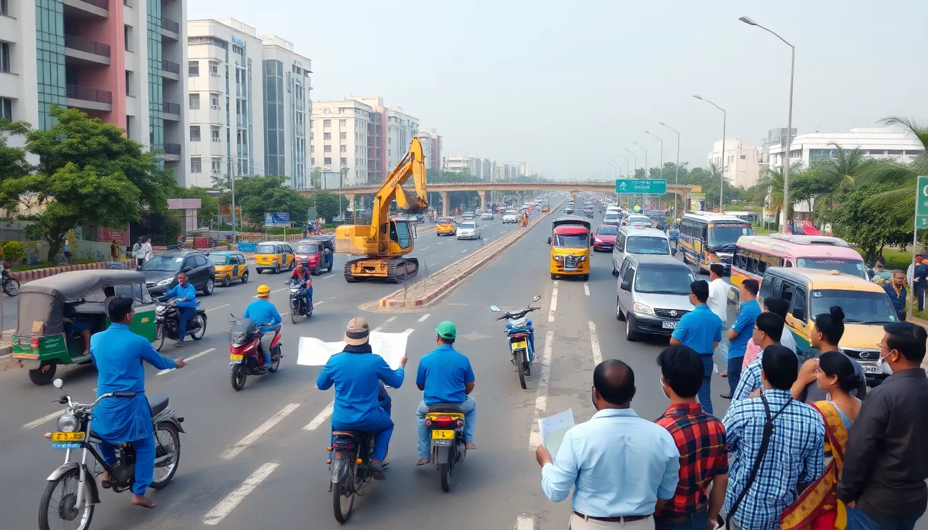 Road Expansion Project to Improve Connectivity in Gandhinagar