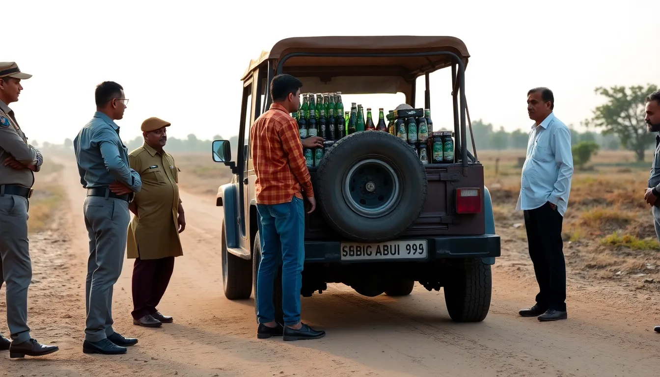 Sabar Kantha Police Seize Foreign Liquor and Arrest Three Suspects