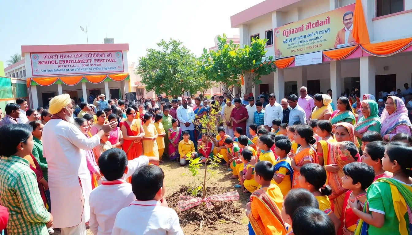 School Enrollment Festival Celebrated in Mehsana District