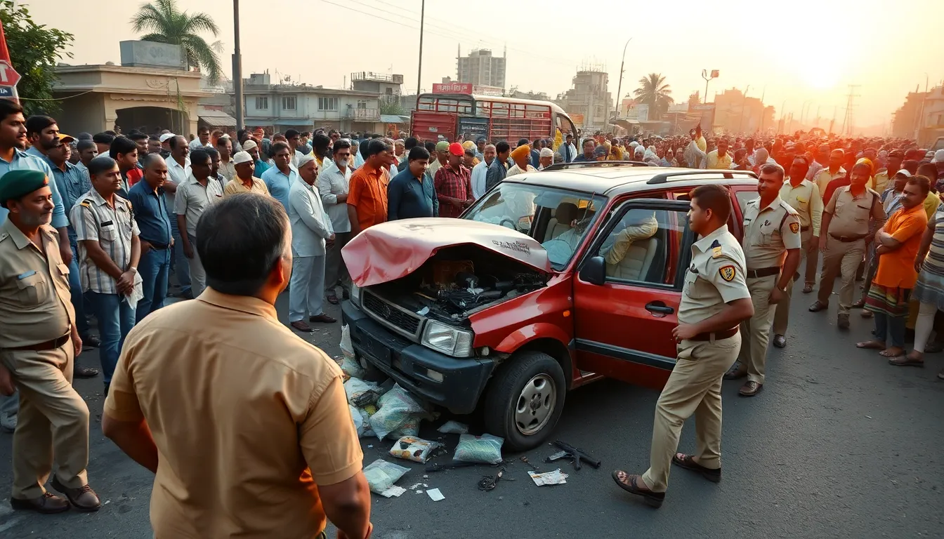 Severe Accident in Deesa: Drugs and Weapons Seized from Scorpio