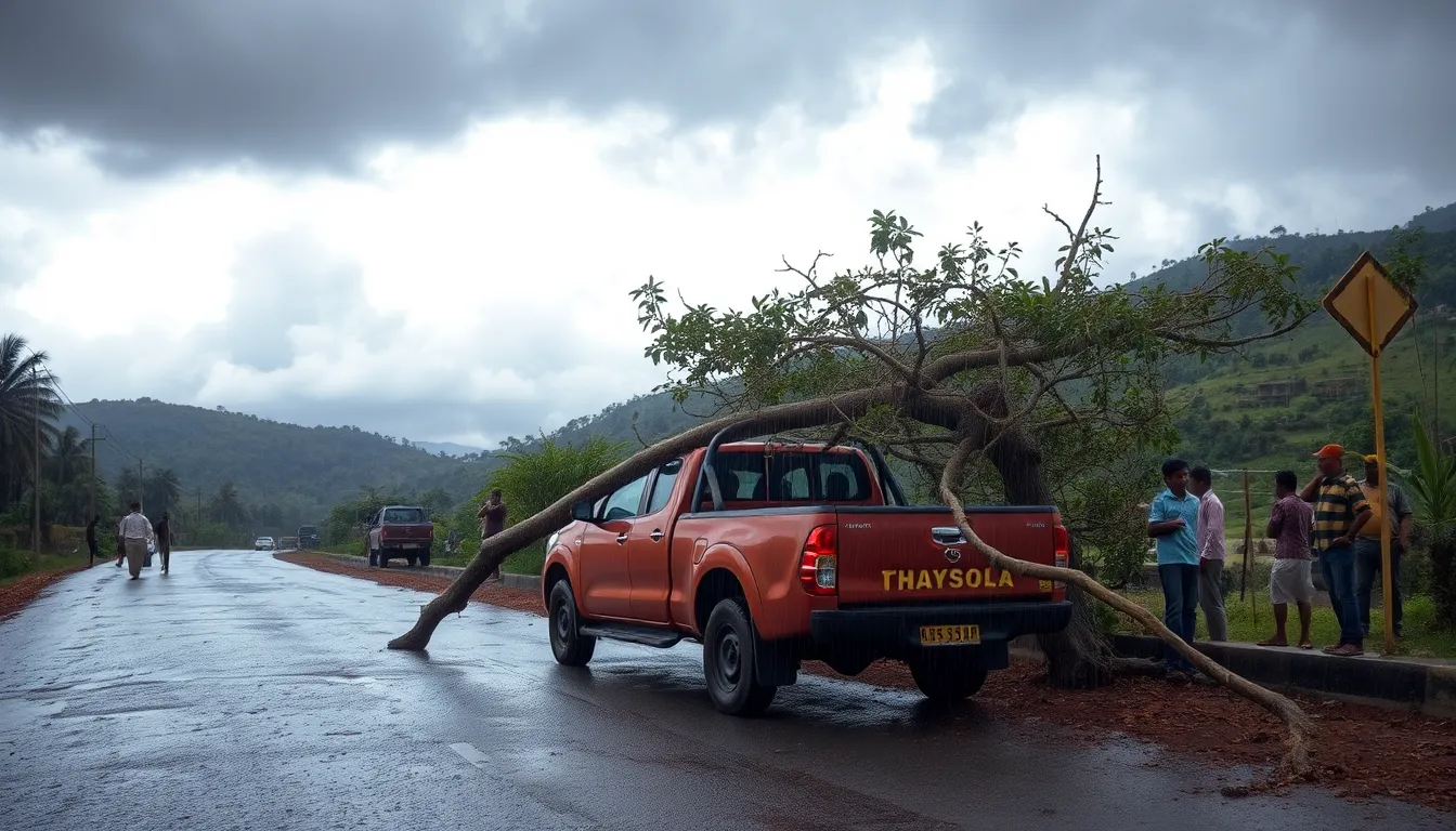 Severe Rain and Strong Winds Hit Chhota Udaipur District