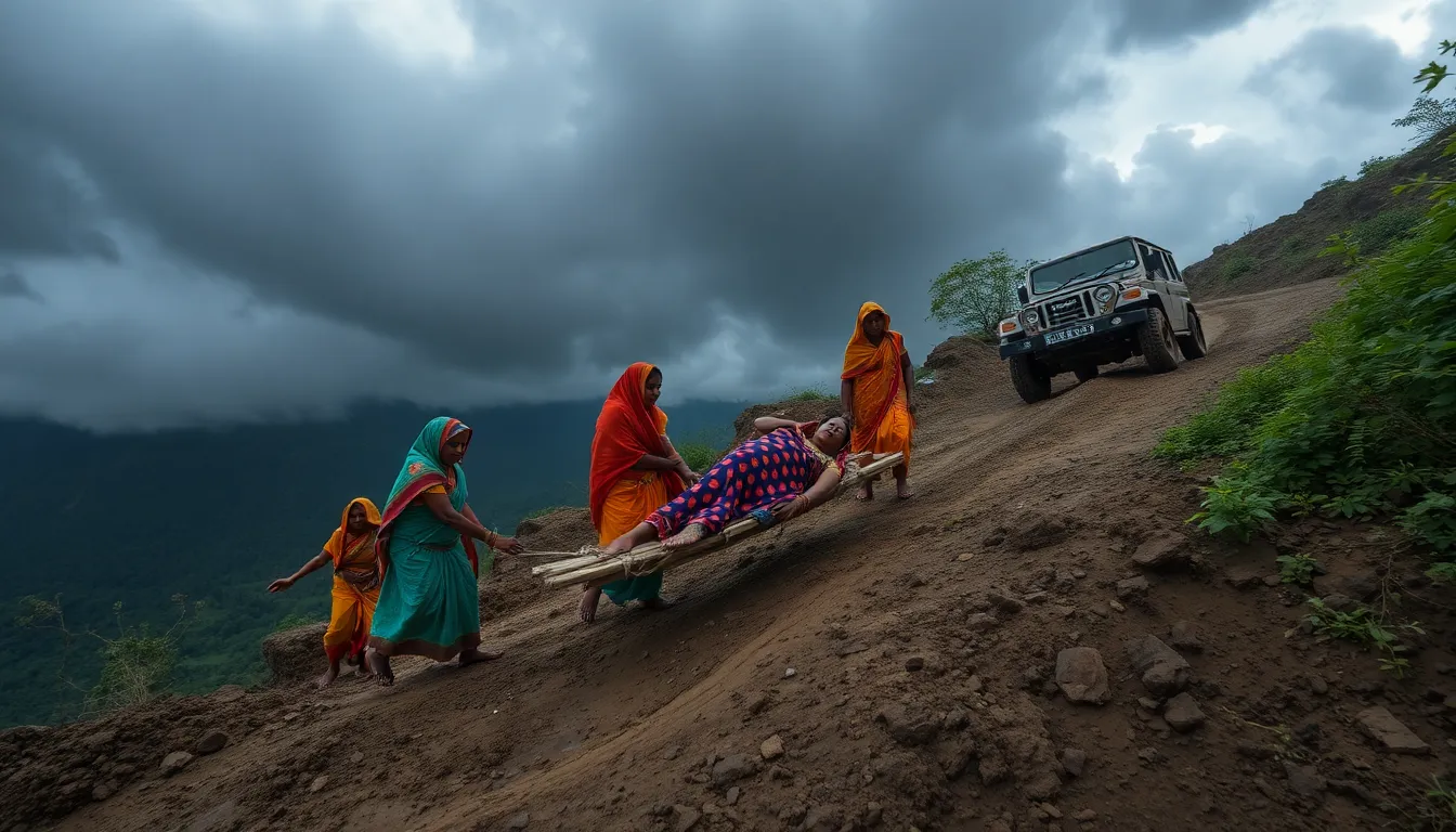 Struggles Faced by Pregnant Women in Naswadi Due to Poor Roads