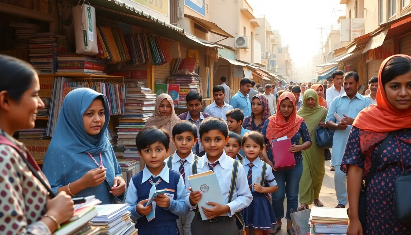 Students and Parents Rush to Buy Educational Supplies in Deesa District