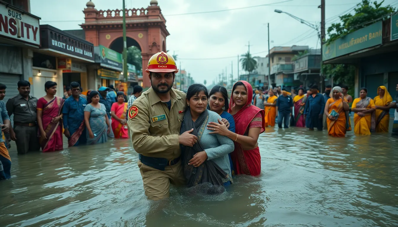 Surat Flood Rescue: 12 Bank Employees Saved from Rising Waters