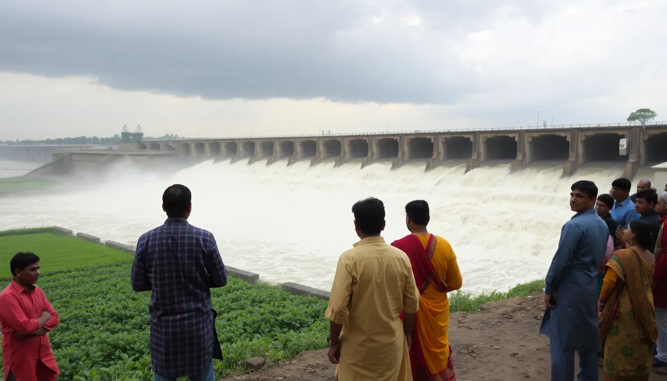 Surendranagar's Dhollidhaja Dam Overflows After Heavy Rain