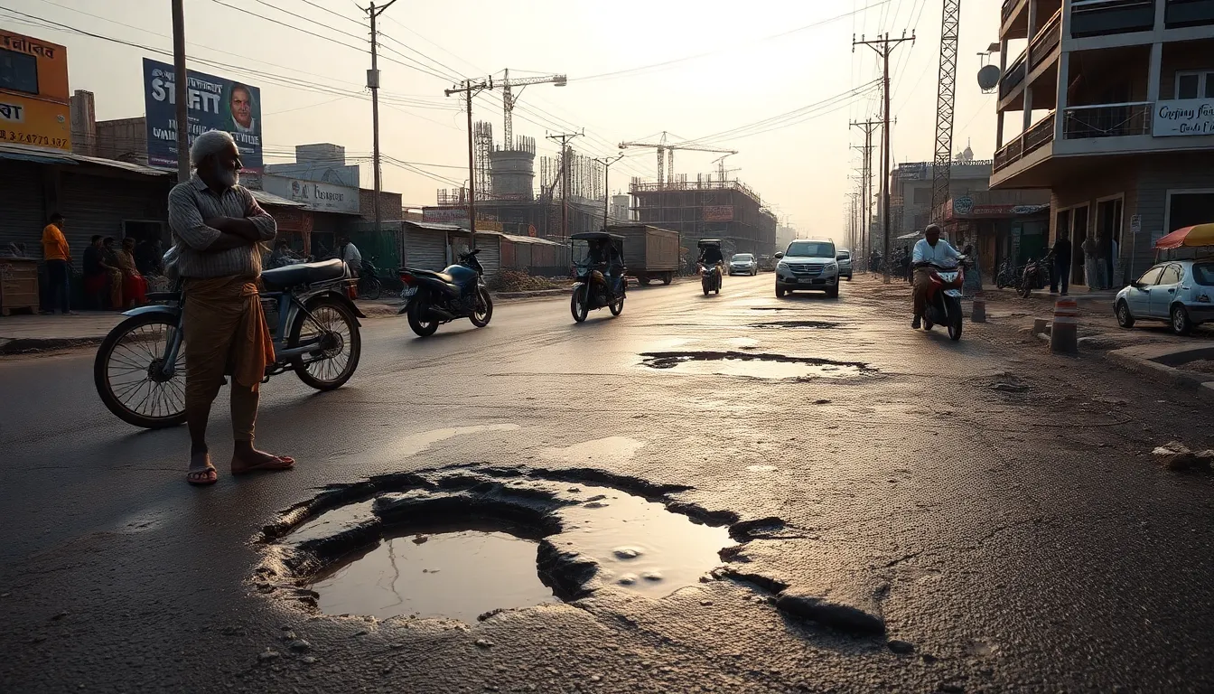 Tharad Residents Demand Urgent Road Repairs