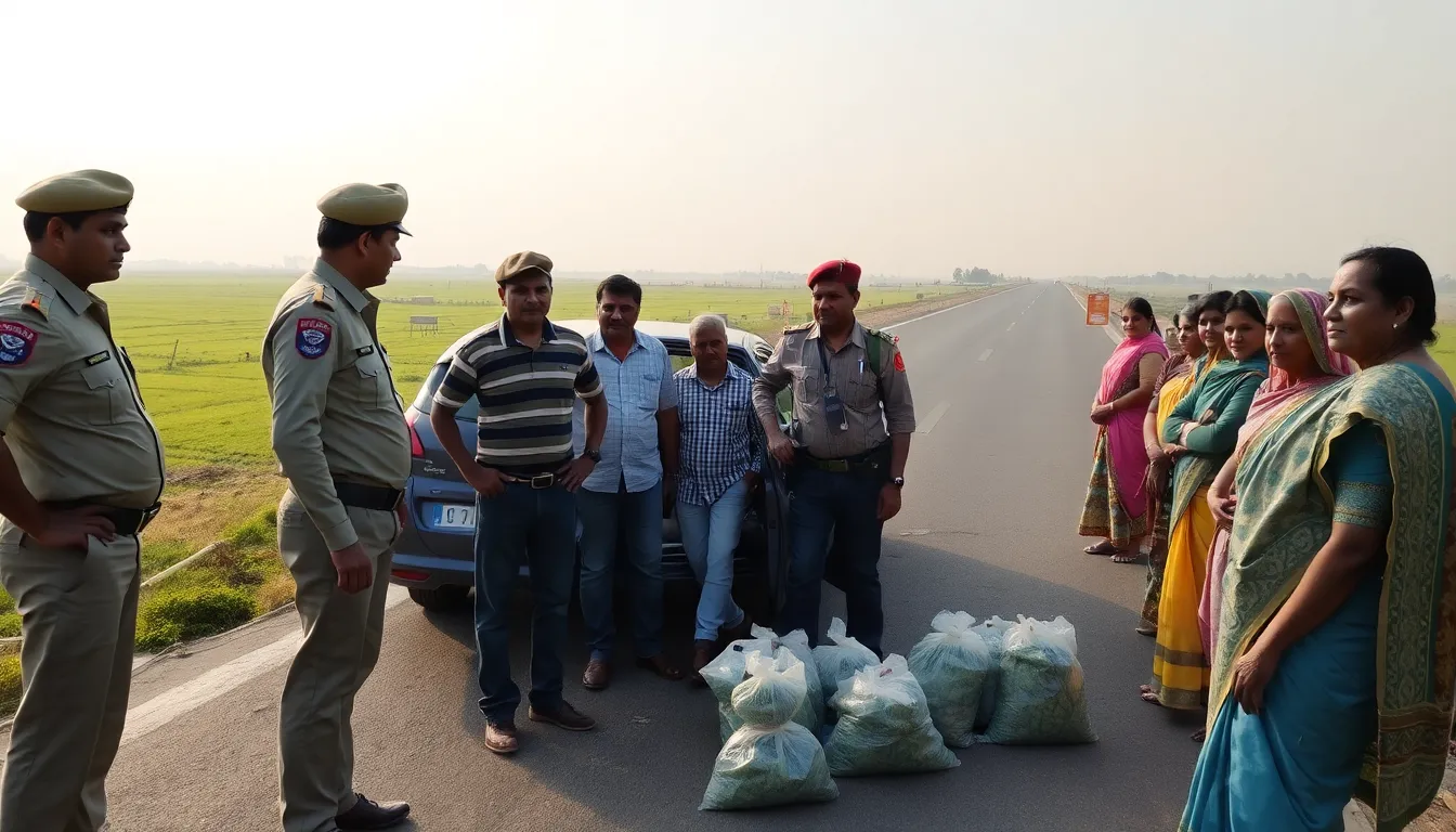 Three Arrested with Drugs on Nadiad Expressway
