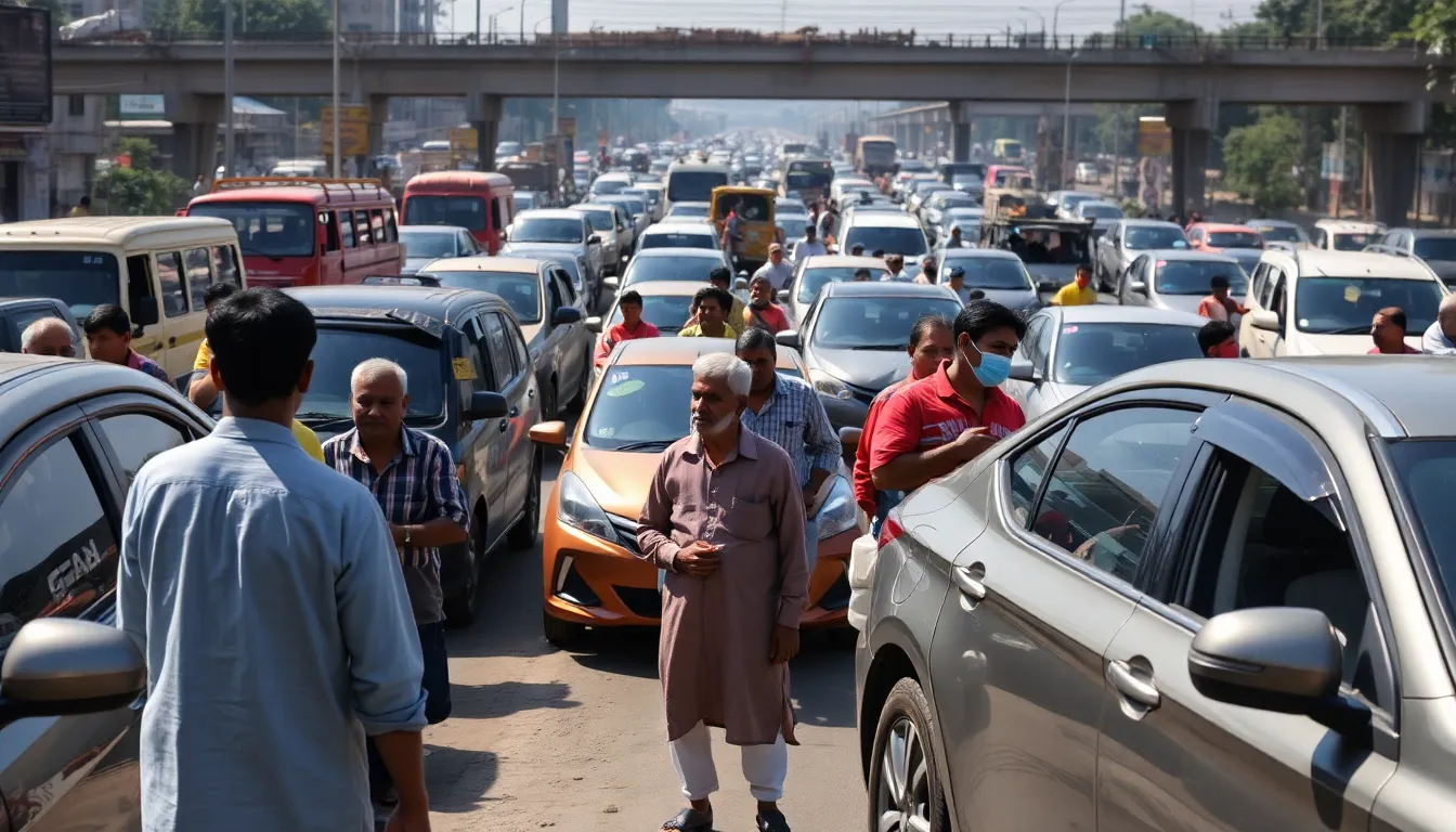 Traffic Jams in Siddhpur Due to Road Repairs