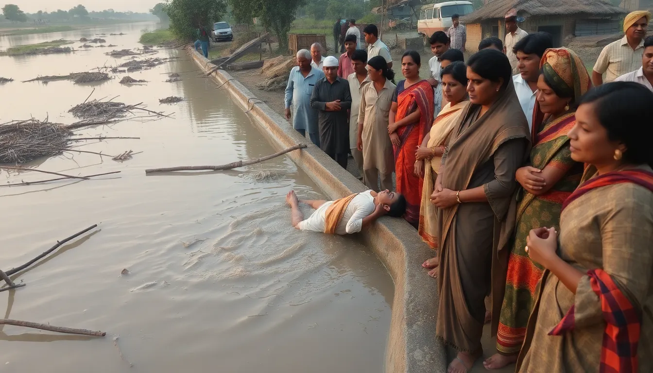 Tragic Death of Farmer in Naswadi Taluka Due to Flooding