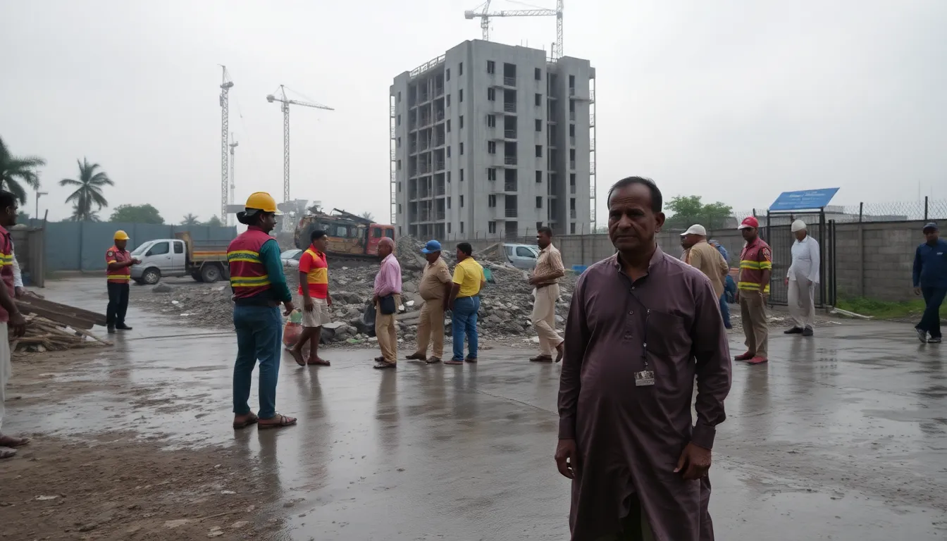 Tragic Incident at Construction Site in Gandhinagar: One Worker Killed