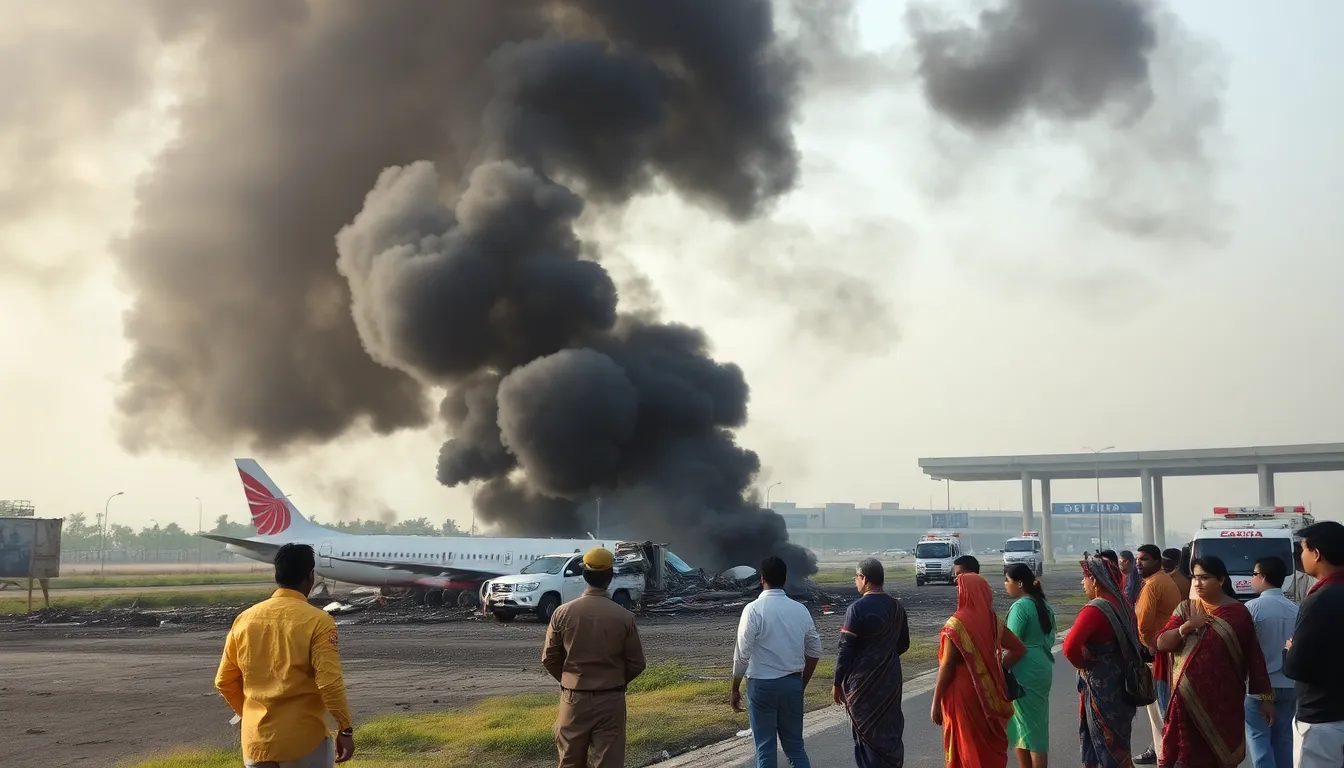 Tragic Plane Crash Near Ahmedabad Airport: Over 100 Feared Dead