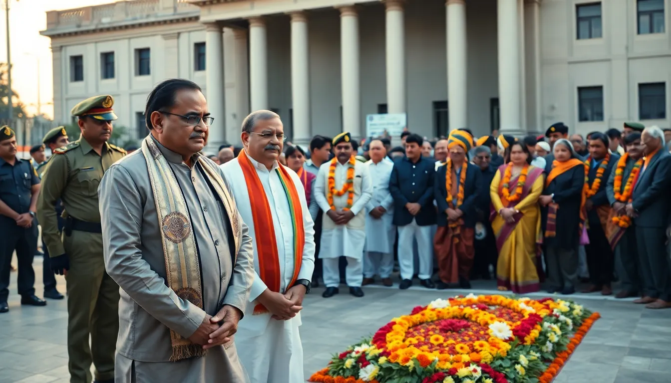 Tributes Paid to Former Gujarat Chief Minister Vijay Rupani