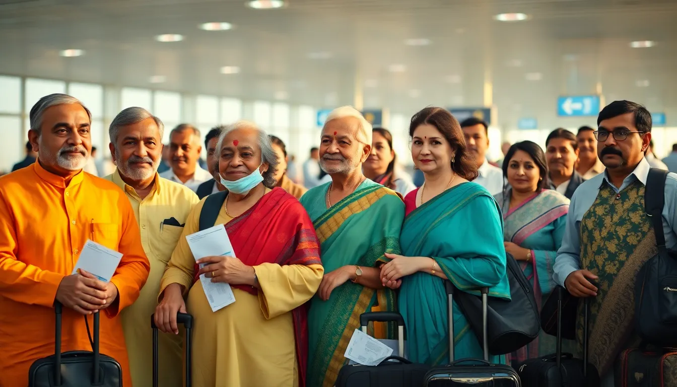 Twelve Travellers from Kheda District Fly to London