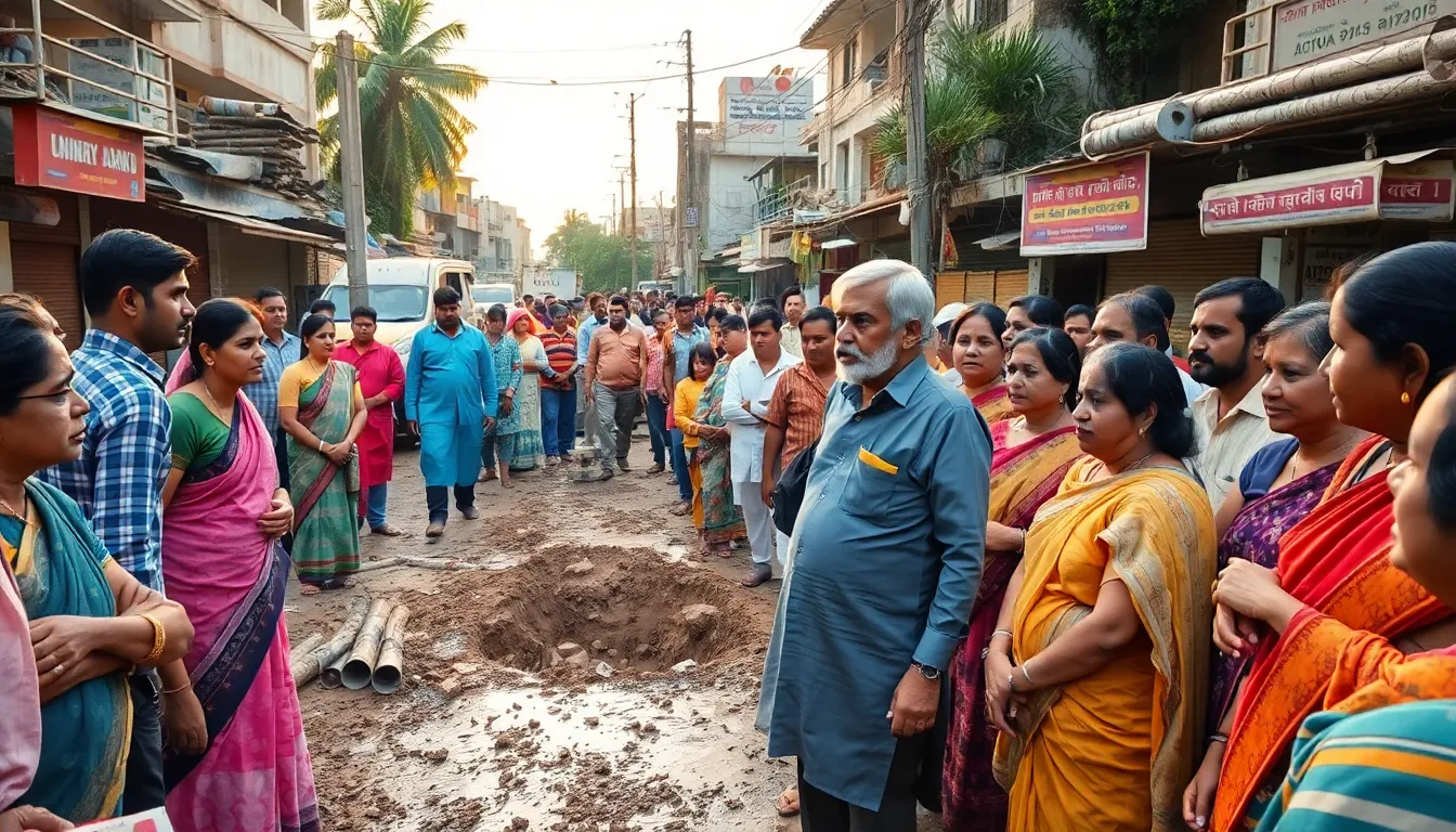 Urgent Road Repairs Needed in Unjha Due to Sewer Work