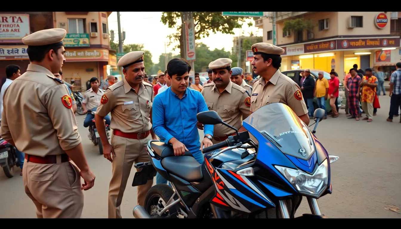 Young Man Steals Sports Bike in Vadodara, Caught by Police